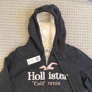 NWT Hollister Faux Fur Lined Sweatshirt